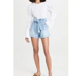 NWT VERONICA BEARD Nori Paperbag Denim Shorts